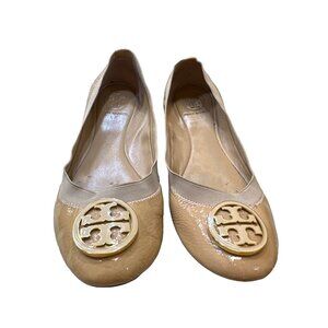 Tory Burch women’s tan ballerina shoes/flats size 7.5 M SKU 3134